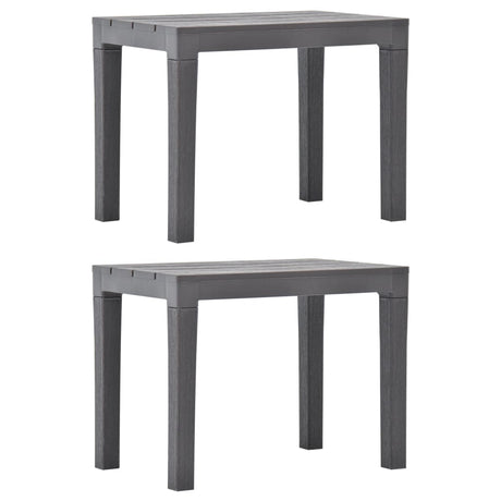 Garden Benches 2 Pcs Plastic