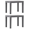 Garden Benches 2 Pcs Plastic