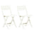 Folding Garden Chairs 2 Pcs Plastic