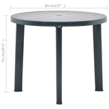 Garden Table 89 Cm Plastic
