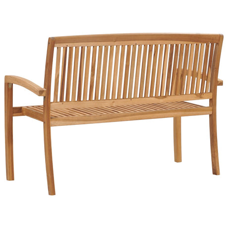 2-Seater Stacking Garden Bench Solid Teak Wood