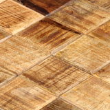 Coffee Tables 2 Pcs With Block Design Rough Mango Wood