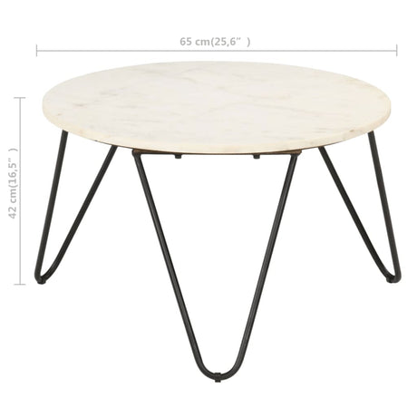 Coffee Table Real Stone With Marble Texture