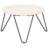 Coffee Table Real Stone With Marble Texture