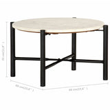 Coffee Table Real Stone With Marble Texture