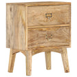 Bedside Cabinet 40X35X55 Cm Solid Mango Wood