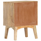 Bedside Cabinet 40X35X55 Cm Solid Mango Wood