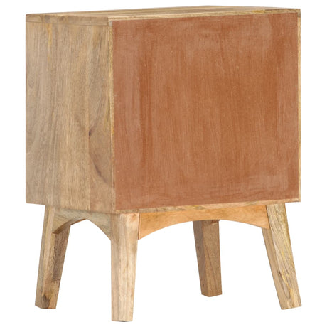 Bedside Cabinet 40X35X55 Cm Solid Mango Wood