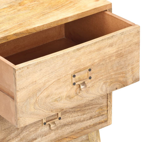 Bedside Cabinet 40X35X55 Cm Solid Mango Wood