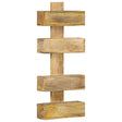 Magazine Wall Rack 30X11X72 Cm Solid Mango Wood