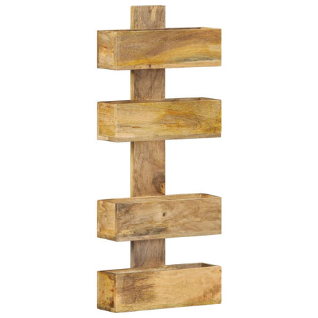 Magazine Wall Rack 30X11X72 Cm Solid Mango Wood