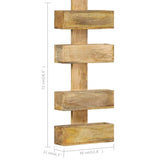 Magazine Wall Rack 30X11X72 Cm Solid Mango Wood