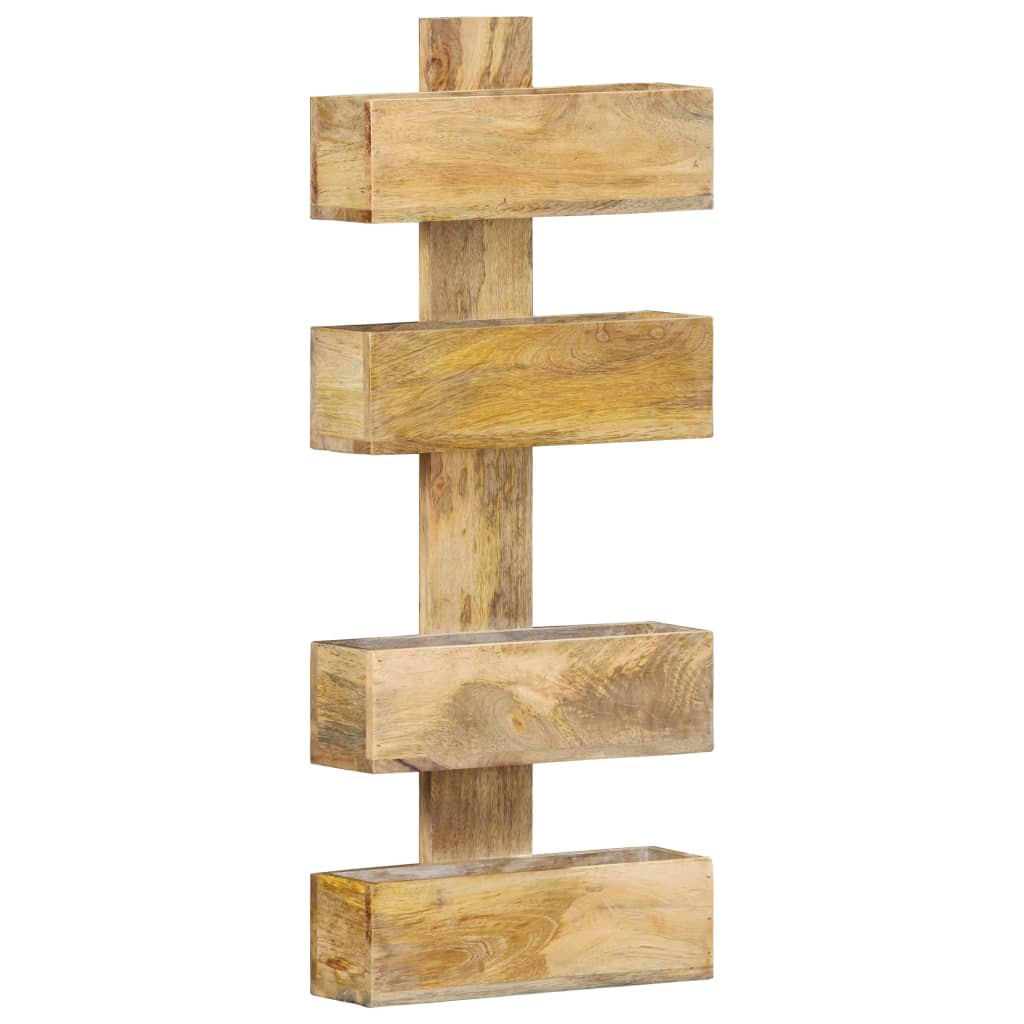 Magazine Wall Rack 30X11X72 Cm Solid Mango Wood