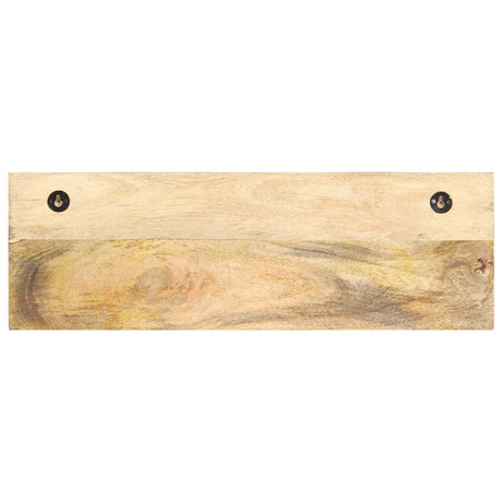 Wall Mounted Coat Rack 60X15X20 Cm Solid Rough Mango Wood
