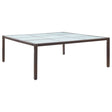 Garden Dining Table 200X200X74 Cm Poly Rattan