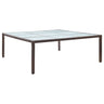 Garden Dining Table 200X200X74 Cm Poly Rattan