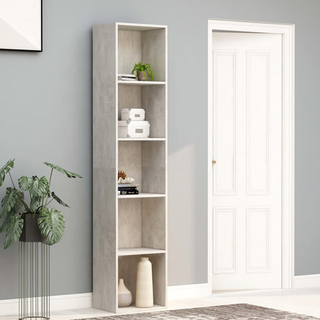 5-Tier Book Cabinet 80X30X Engineered Wood
