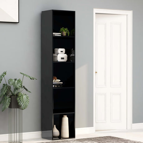 5-Tier Book Cabinet 80X30X Engineered Wood
