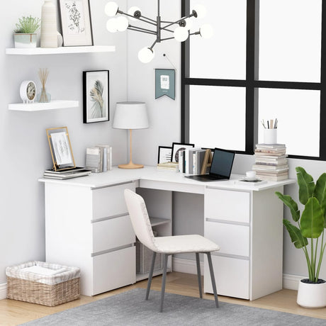 Corner Desk 145X100X76 Cm Engineered Wood