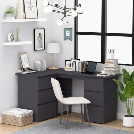Corner Desk 145X100X76 Cm Engineered Wood