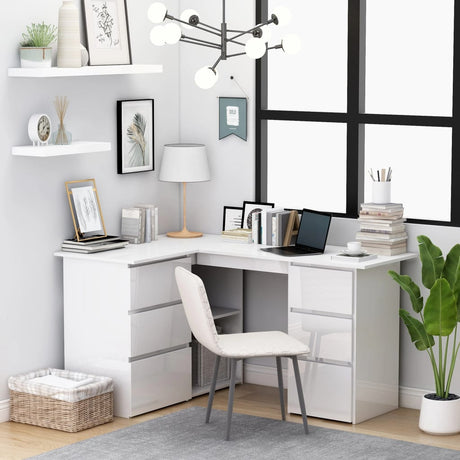 Corner Desk 145X100X76 Cm Engineered Wood