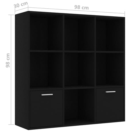 Book Cabinet 98X30X98 Cm Engineered Wood
