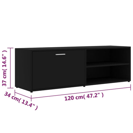 Tv Cabinet 120X34X37 Cm Engineered Wood