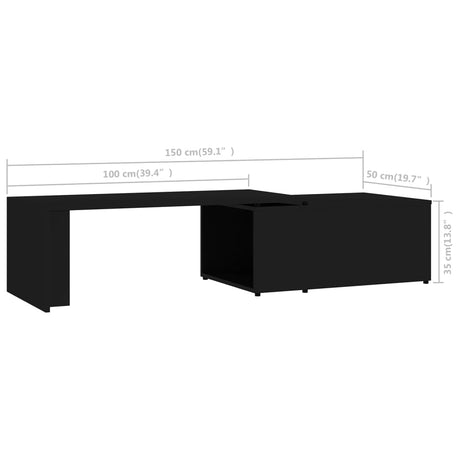 Coffee Table 150X50X35 Cm Engineered Wood
