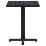 Garden Table  Black 60x60x75 cm