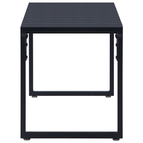Garden Bench 120.5 Cm Ps Board Black