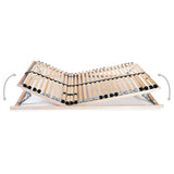 Slatted Bed Bases Without Mattress 2 Pcs With