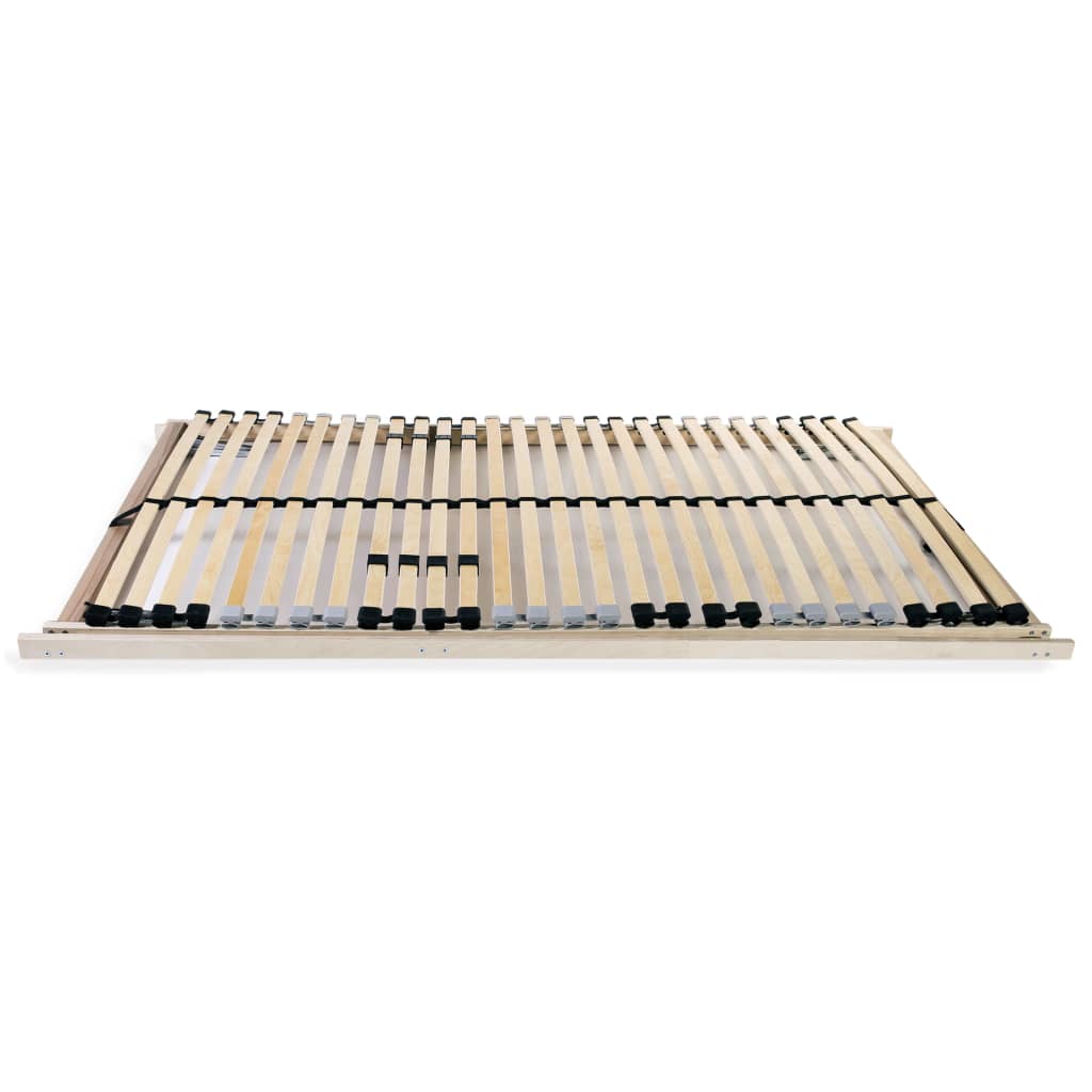 Slatted Bed Bases Without Mattress 2 Pcs With