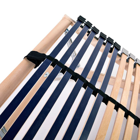 Slatted Bed Bases Without Mattress 2 Pcs With