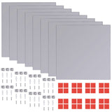 Frameless Mirror Tiles Glass 16 Pcs 20.5 Cm