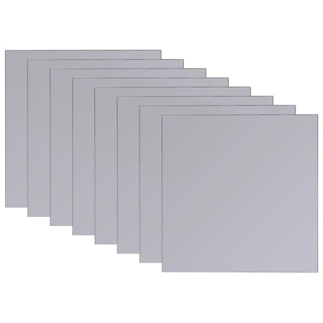 Frameless Mirror Tiles Glass 16 Pcs 20.5 Cm