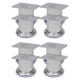 4 Round Sofa Legs Chrome