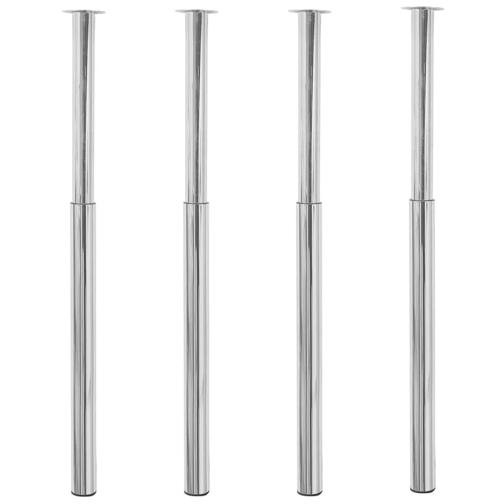 2 Telescopic Table Legs 710 Mm-1100 Mm