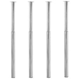 2 Telescopic Table Legs 710 Mm-1100 Mm