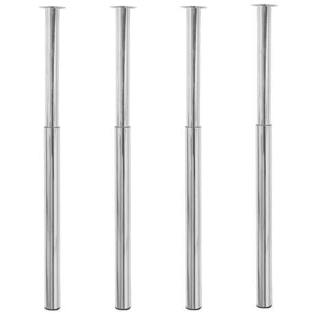 2 Telescopic Table Legs 710 Mm-1100 Mm