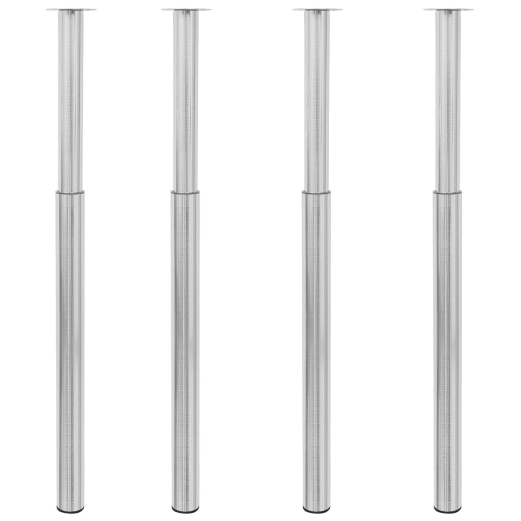 2 Telescopic Table Legs 710 Mm-1100 Mm