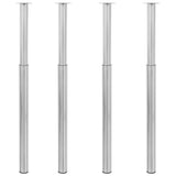 2 Telescopic Table Legs 710 Mm-1100 Mm