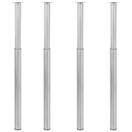 2 Telescopic Table Legs 710 Mm-1100 Mm