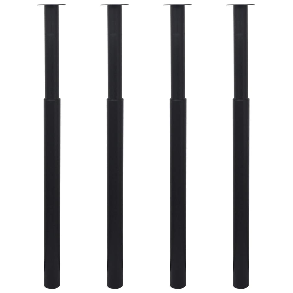 2 Telescopic Table Legs 710 Mm-1100 Mm