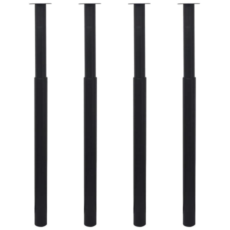 2 Telescopic Table Legs 710 Mm-1100 Mm