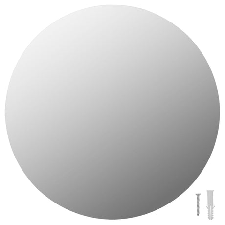 Wall Mirrors 2 Pcs 40 Cm Round Glass