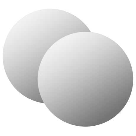 Wall Mirrors 2 Pcs 40 Cm Round Glass