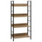 3-Layer Book Shelf 60X27.6X Engineered Wood
