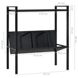 2-Layer Book Shelf 52X28X59 Cm Engineered Wood