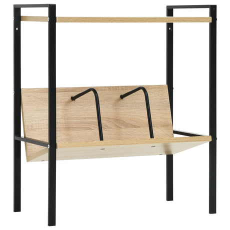 2-Layer Book Shelf 52X28X59 Cm Engineered Wood