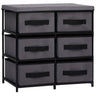 Storage Cabinet With 6 Drawers 55X29X55 Cm Steel